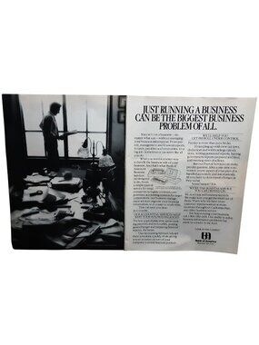 Bank of America 1984 Business Services Payroll Vintage Print Ad
